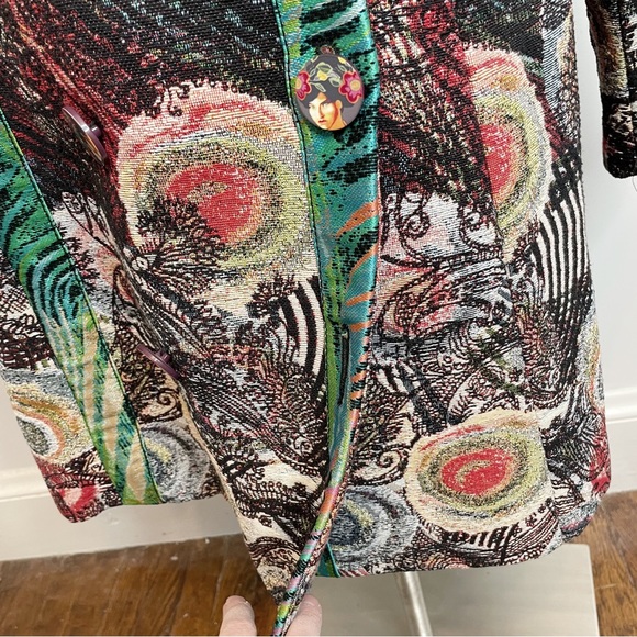 Desigual Multicolor Patterned Coat - Picture 7 of 16